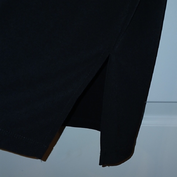 Susan Graver Black Blouse with Gold Zipper - Picture 5 of 7